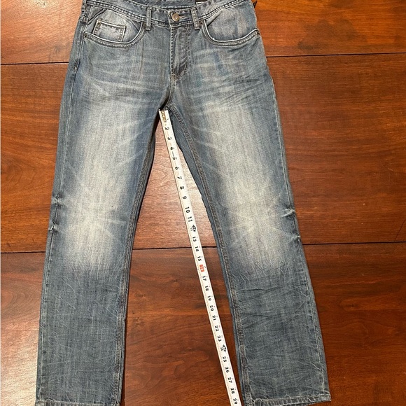 Men's Skyler Buffalo Blu Slim Straight Authentic Denim 32x32 - Picture 4 of 12